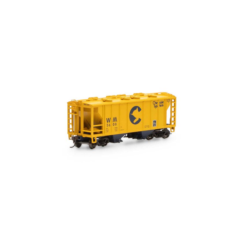 HO PS-2 2003 2-Bay Covered Hopper Chessie WM #5608