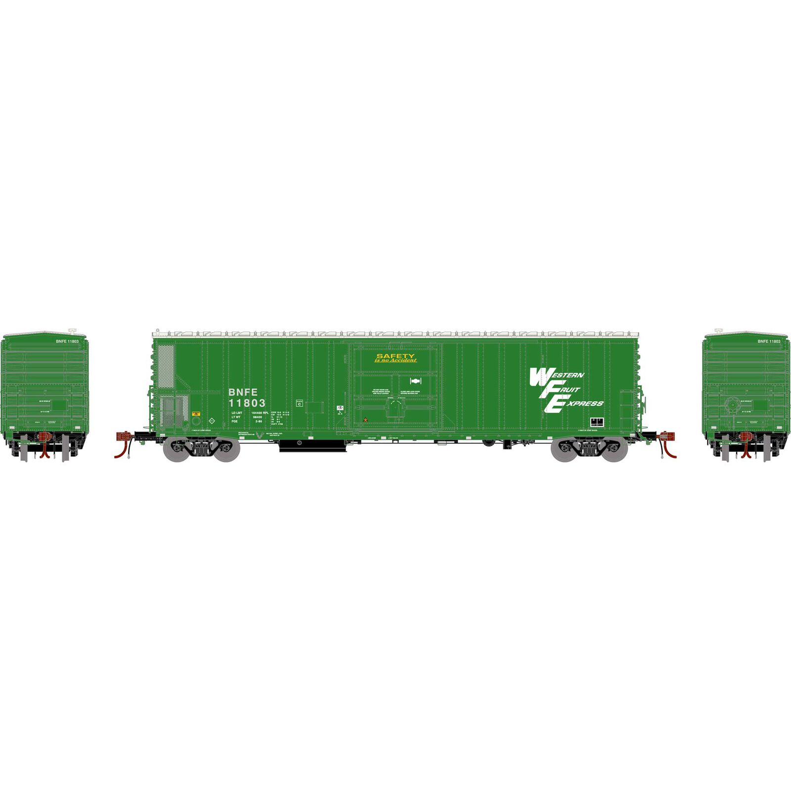 N FGE 57' Mechanical Reefer, BNFE/Green #11803