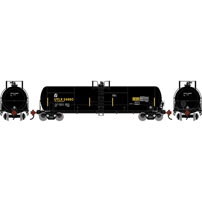 HO ATH RTC 20,900 Gallon Tank Car, UTLX 'Black w/Second Hand Logo' #24950