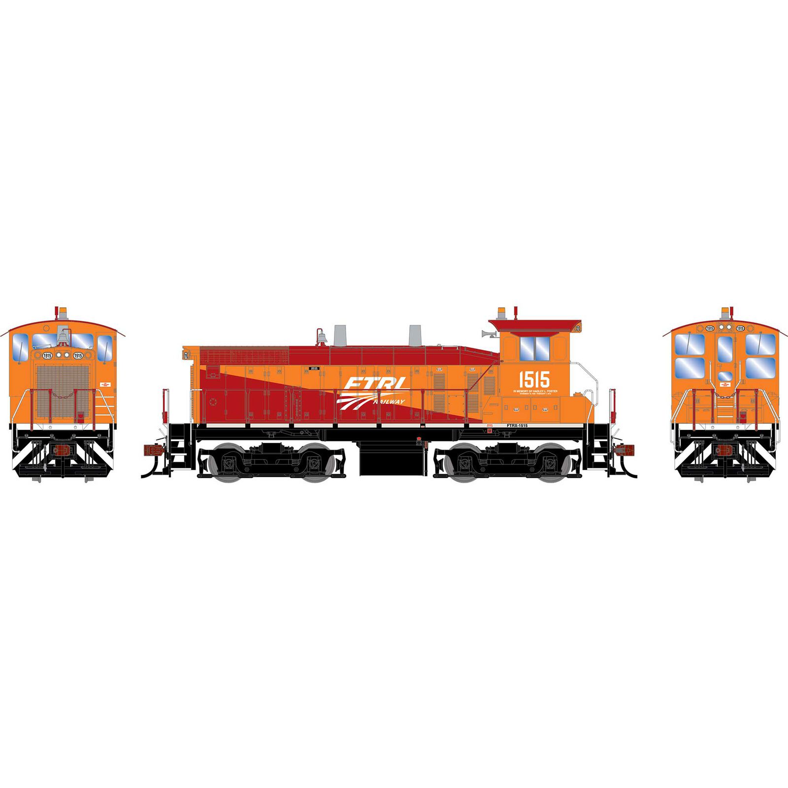 HO ATH SW1500 Locomotive w/DCC & Sound, FTRL #1515