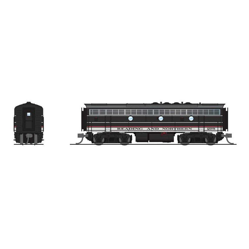 N EMD F7B Locomotive, RBMN 275, Black / Red / White