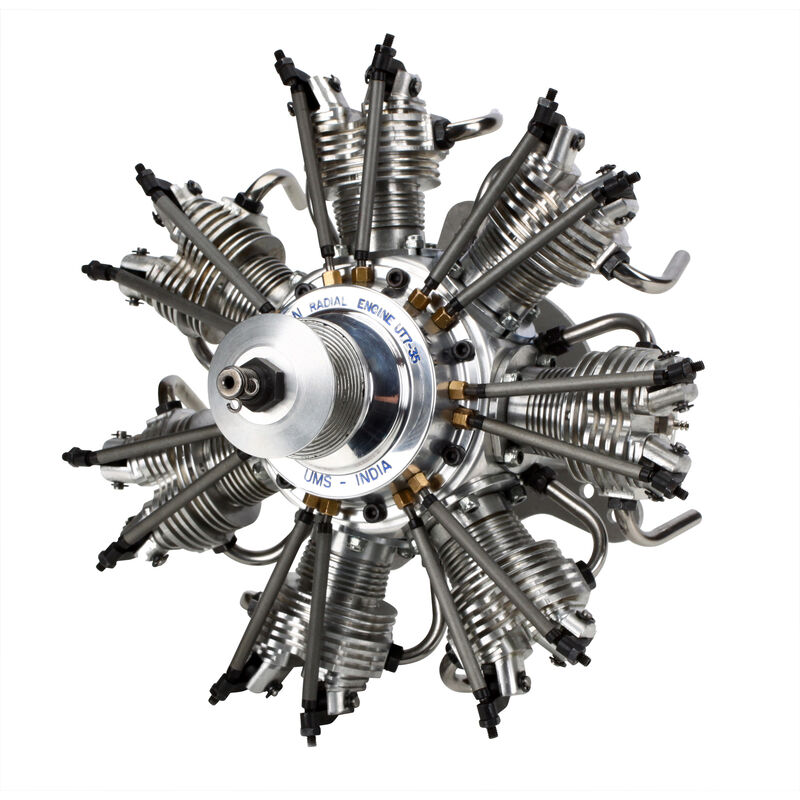 7-Cylinder 35cc 4-Stroke Glow Radial Engine