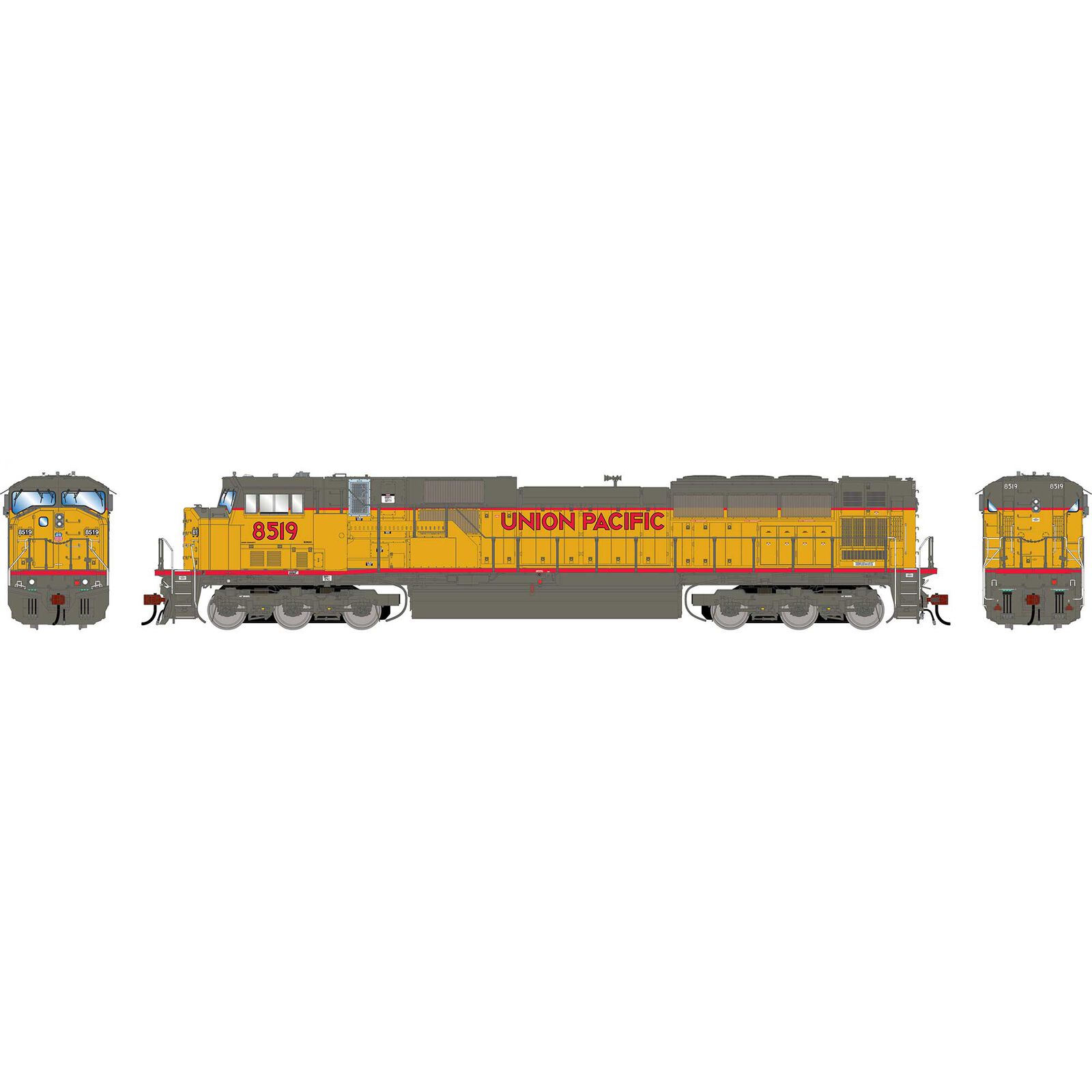 HO GEN SD90MAC-H PH I Locomotive w/DCC & Sound, UP #8519