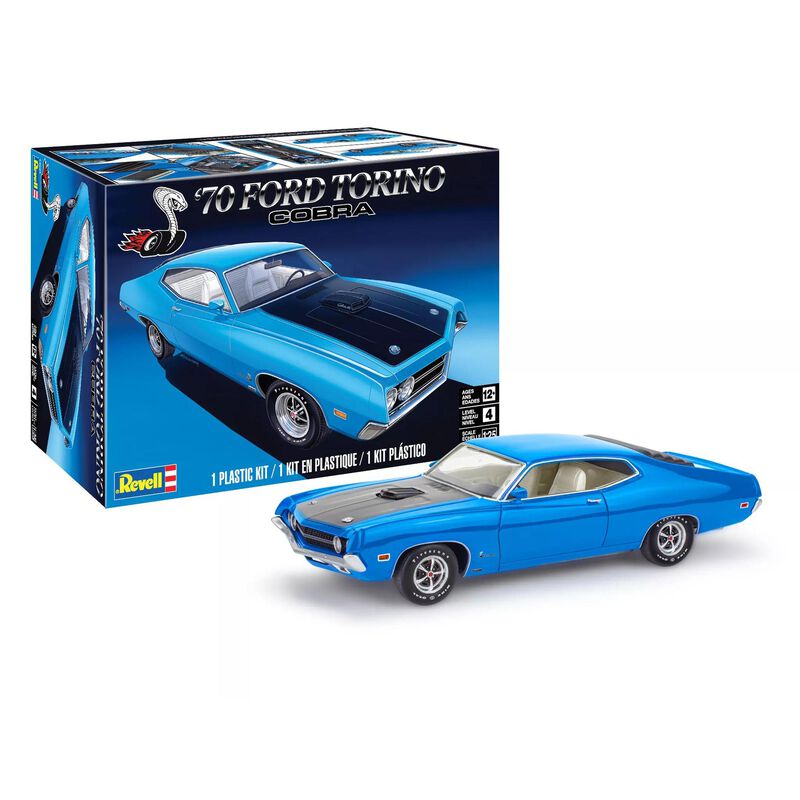 CARRERA REVELL OF AMERICAS INC 1/25 1970 Ford Torino Cobra Model Kit