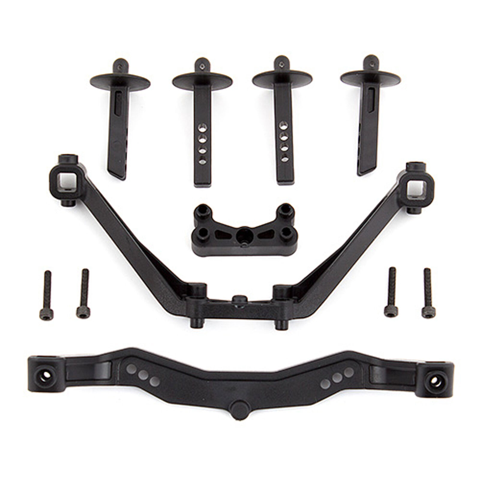 Front & Rear Body Mounts, 1/10 Team Associated RC10SC6.1