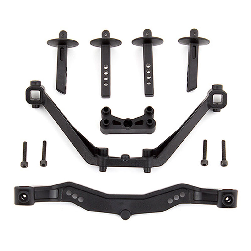 Front & Rear Body Mounts, 1/10 Team Associated RC10SC6.1