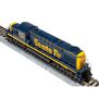 N Alco RSD-15 Locomotive, Blue/Yellow, Paragon4, ATSF #830