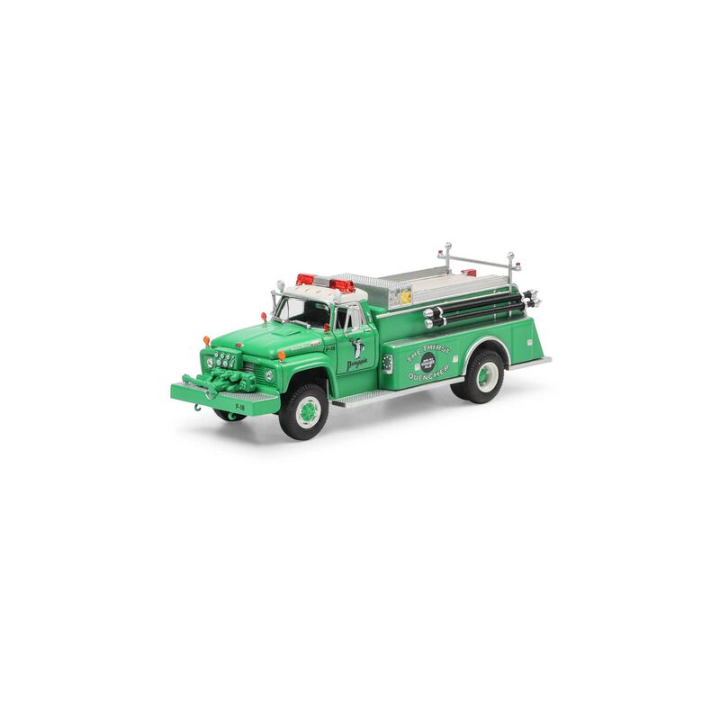 HO Ford F-850 Fire Truck, Penguin Ginger Ale P-18