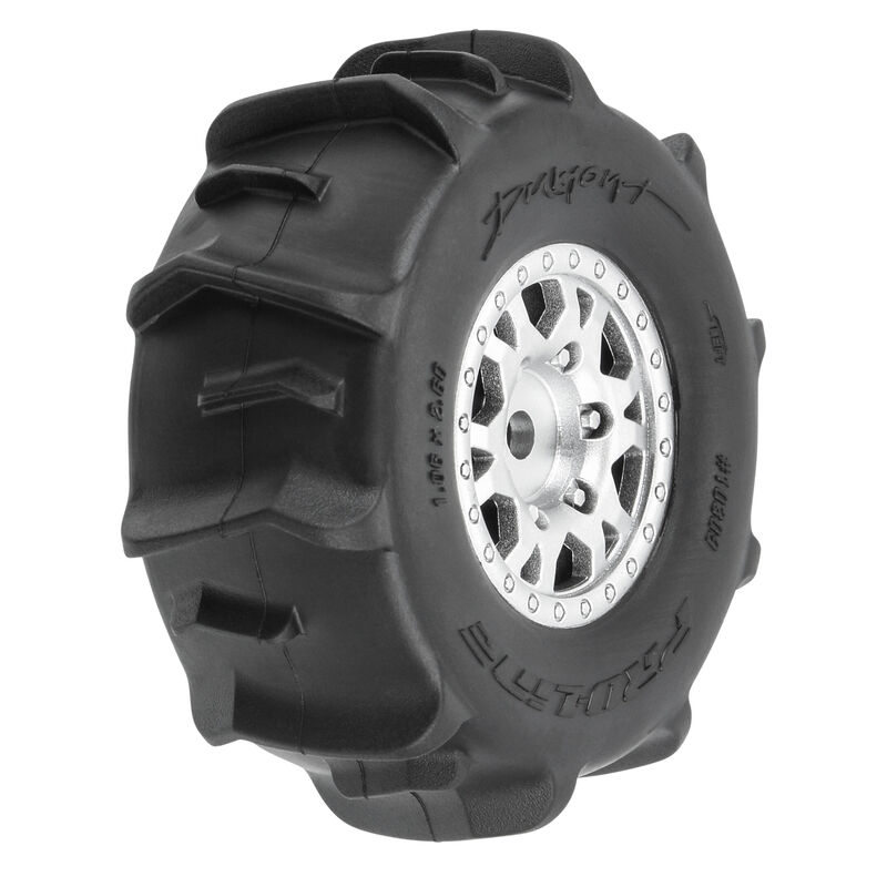 1/16 Dumont F/R Tires MTD 12mm Black Impulse (4): Mojave GROM