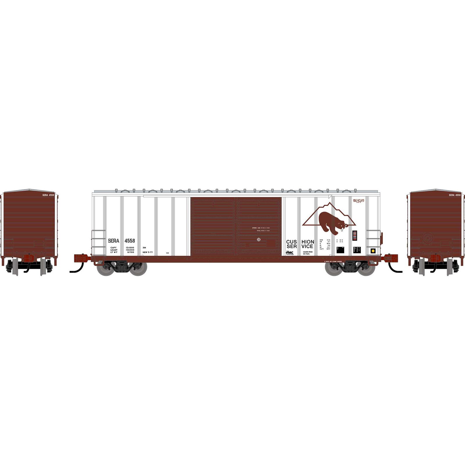 N ATH 50' FMC Centered Double Door Box Car, SERA #4558