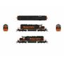 N, EMD SD40-2, W&LE 6347, Black & Orange, No-Sound / DCC-Ready