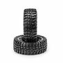 1/10 Rock Block 1.9" (4.19" OD) Tires and Inserts, Green Compound (2)