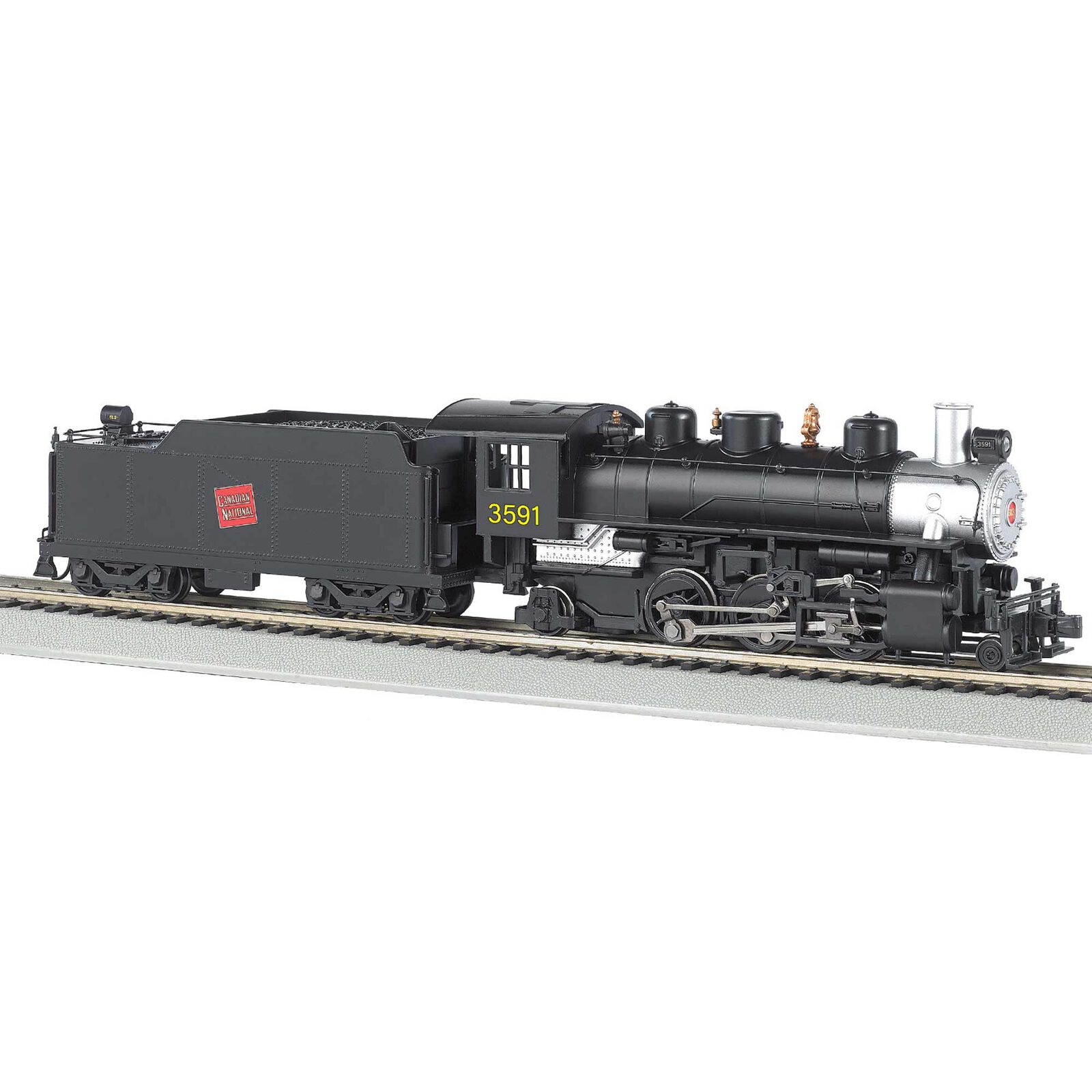 HO Prairie 2-6-2 Locomotive with Smoke & Tender, CN #3591