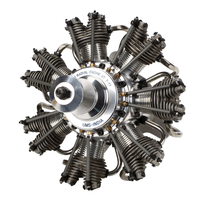 7-Cylinder 77cc 4-Stroke Glow Radial Engine