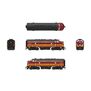 HO EMD F7A Locomotive, B&M 4266, Maroon & Imitation Gold with Paragon4