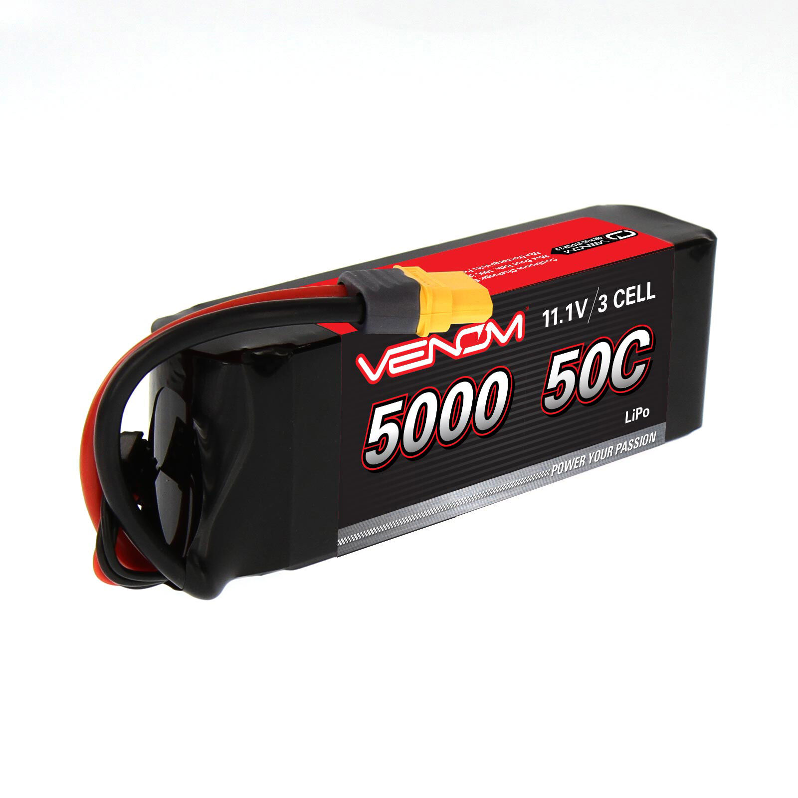 Venom 11.1V 5000mAh 3S 50C DRIVE LiPo Battery: UNI 2.0 Plug