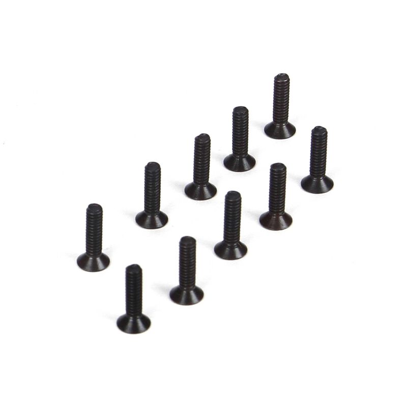 Flat Head Screws, M2 x 8mm (10)