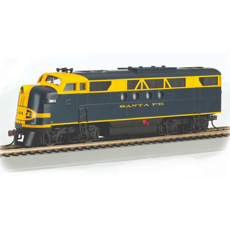HO F7A Locomotive - Santa Fe Blue & Yellow