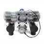 DLE-130cc Twin Gas Engine with Electric Ignition and Mufflers