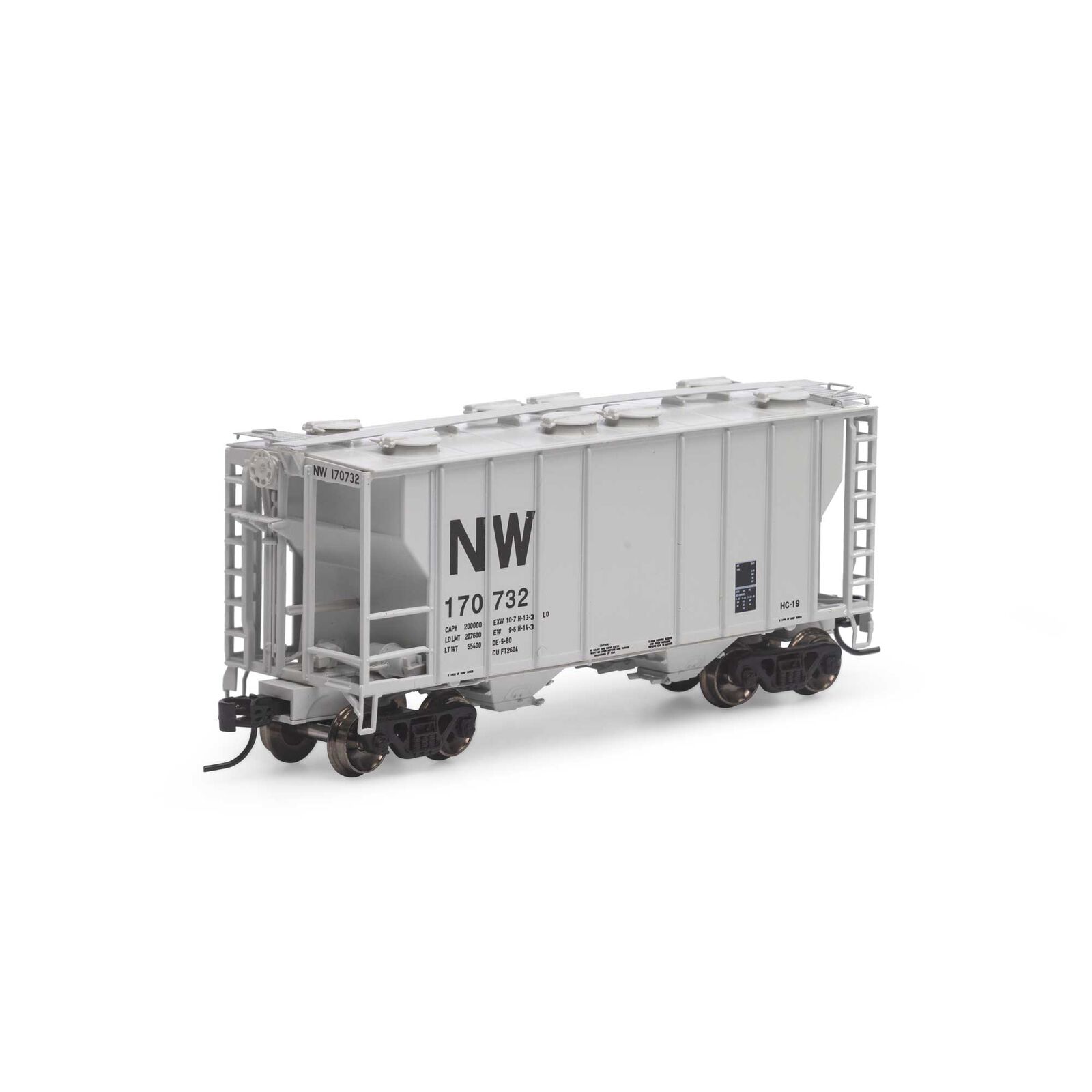 N PS-2 2600 Covered Hopper, N&W #170732