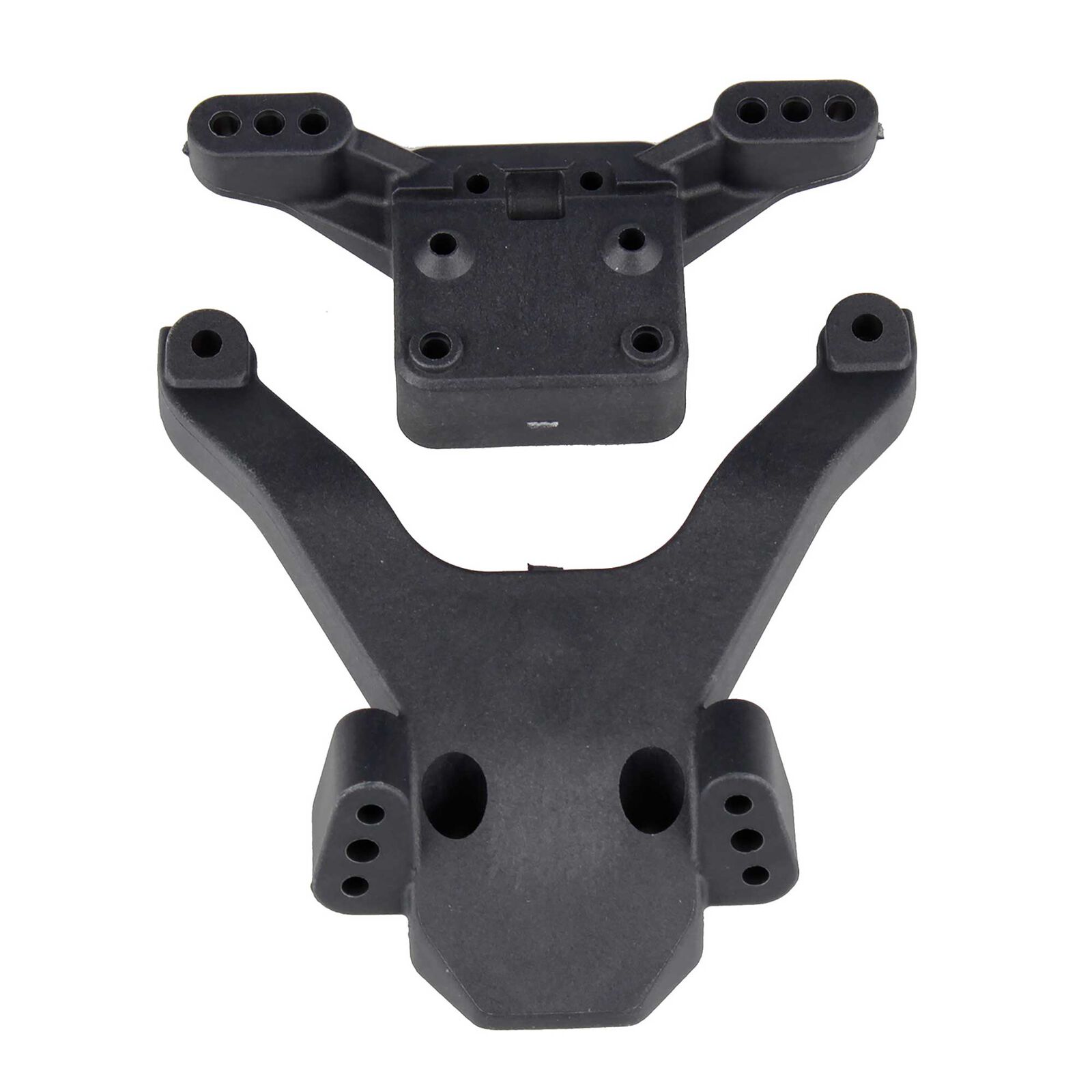Factory Team Carbon Top Plate & Ballstud Mount, 1/10 Team Associated RC10B6