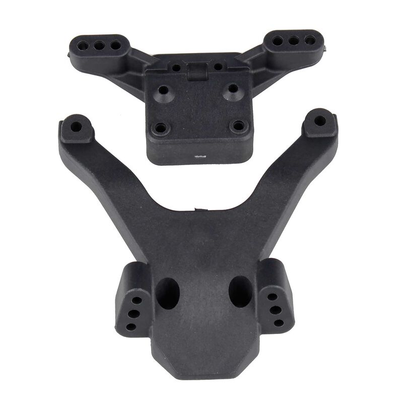 Factory Team Carbon Top Plate & Ballstud Mount, 1/10 Team Associated RC10B6