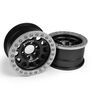 1/10 Method 105 1.9 Race Crawler Wheels   12mm Hex, Black/Clear Anodized (2)