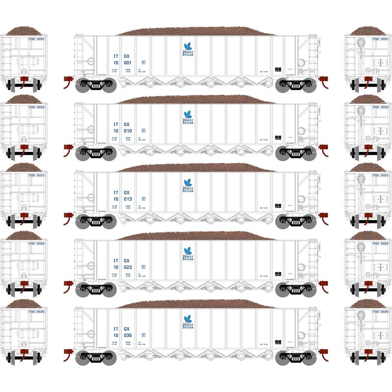HO RTR 5Bay Rapid Discharge Hopper ITGX White#2(5)