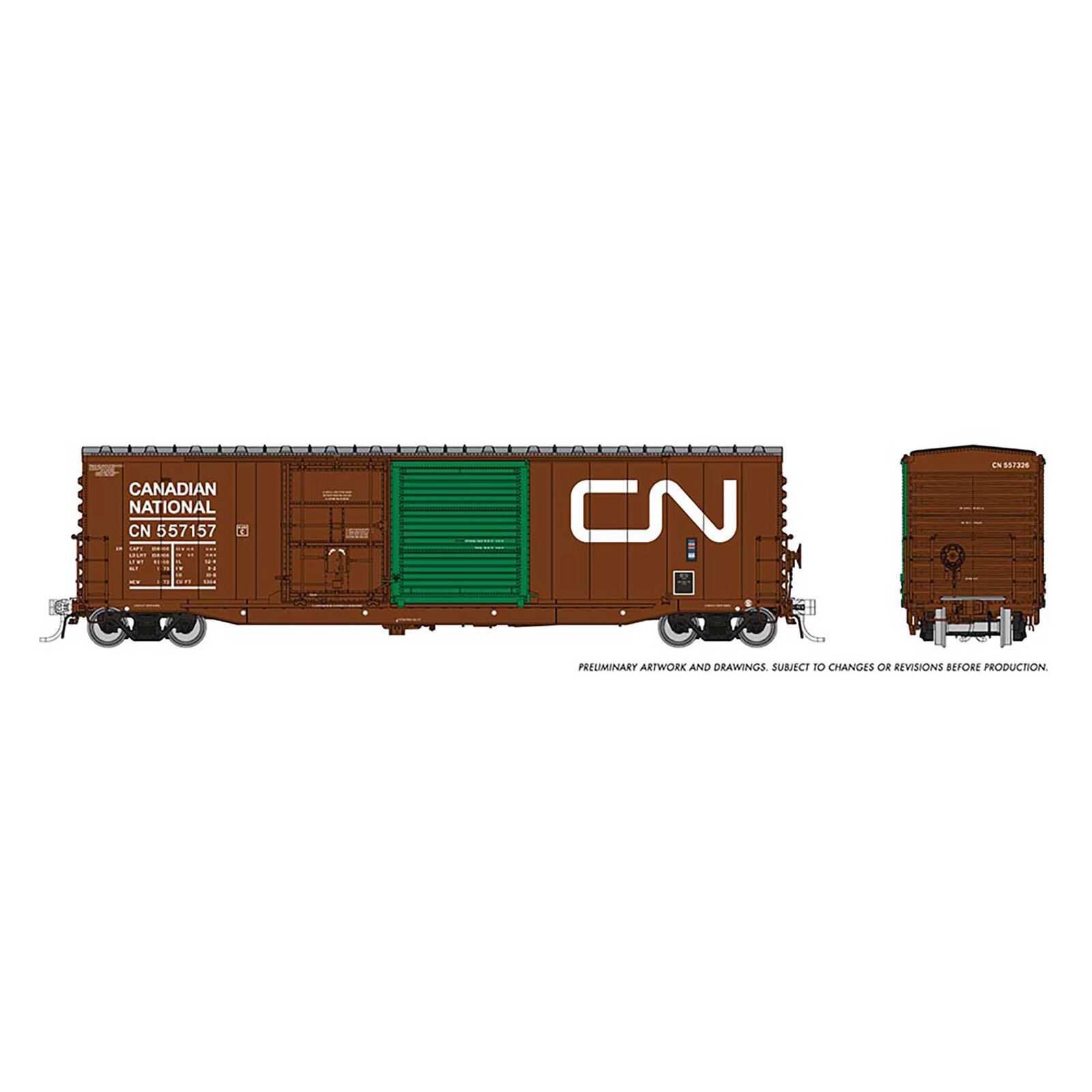 HO NSC 5304 Boxcar CN Delivery with Green Door #1 (6)