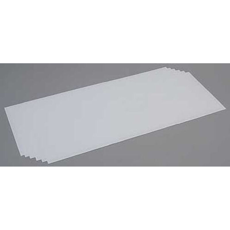 White Sheet .015 x 8 x 21 (6)