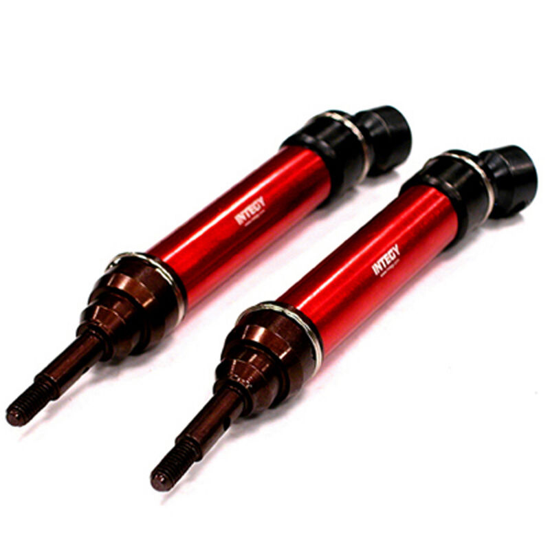 XHD Steel Front Universal Driveshafts, Red: Traxxas Slash, Stampede (4x4)
