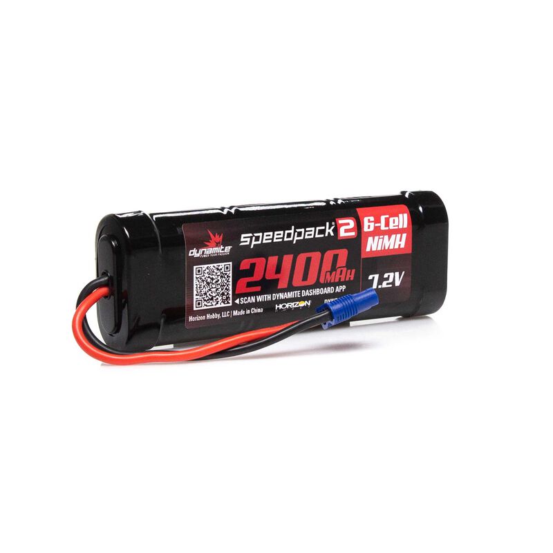Speedpack2 7.2V 2400mAh 6C NiMH, Flat EC3
