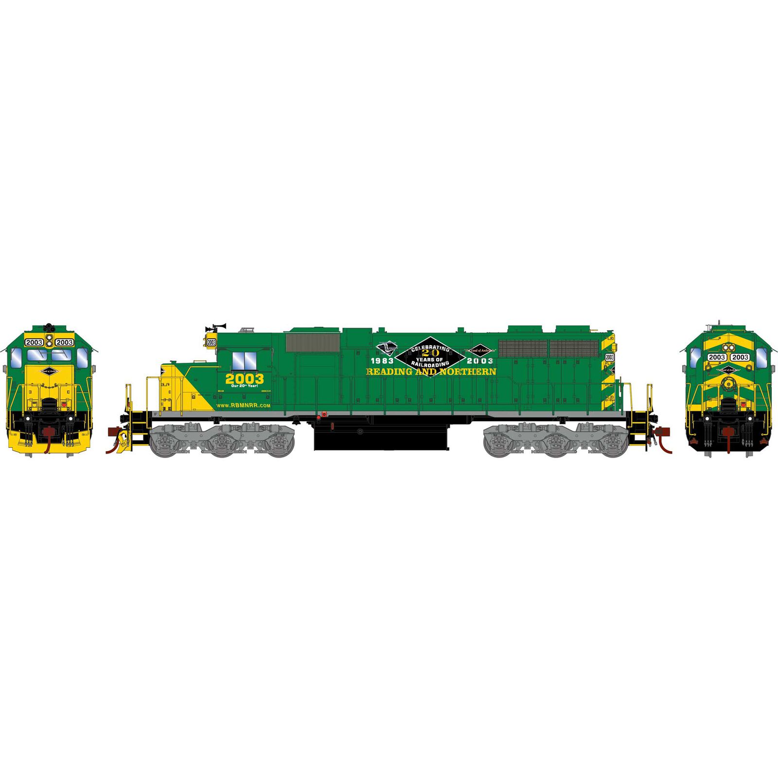 HO RTR SD38 with DCC & Sound, RBMN #2003