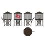 HO, Operating Water Tower with Sound, MILW Weathered