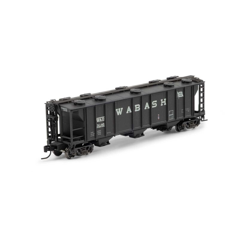 N PS-2 2893 3-Bay Covered Hopper, WAB Primed For Grime #31140