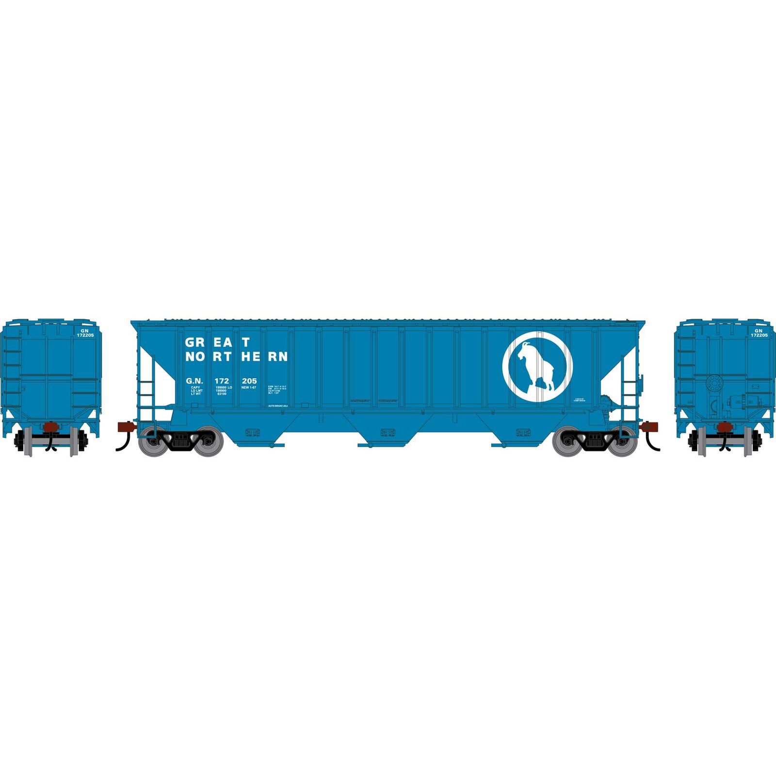 HO ATH PS 4740 Covered Hopper, GN #172205