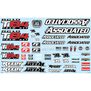 Decal Sheet, 1/10 Team Associated RC10T6.4