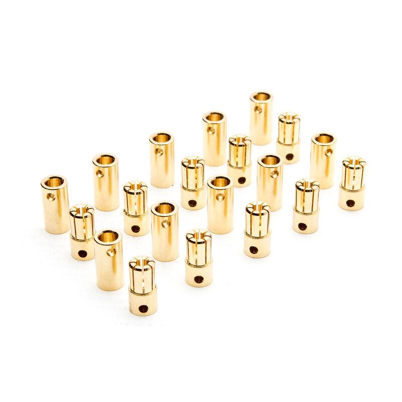 Connector: Gold Bullet Set, 6.5mm (10)