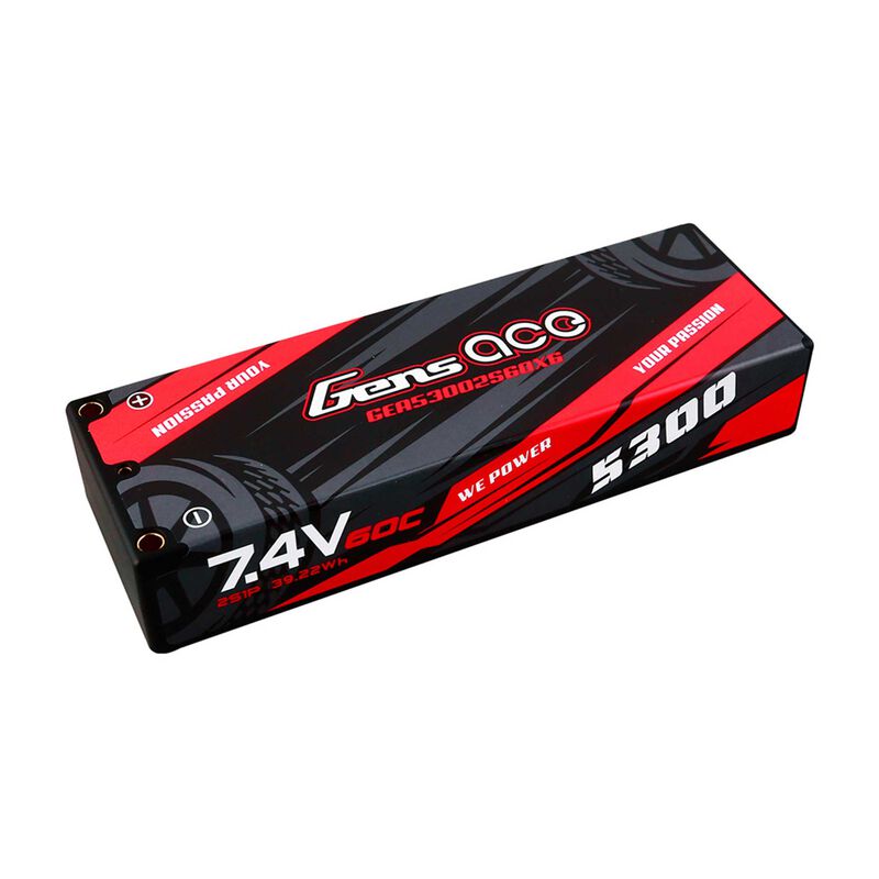 5000mAh 7.4V 50C 2S1P Lipo Battery Pack 24# w/Dean