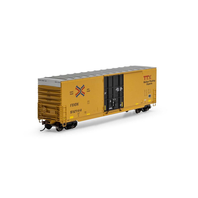 HO 50' High-Cube Smooth Side Box Car, FBOX #512144
