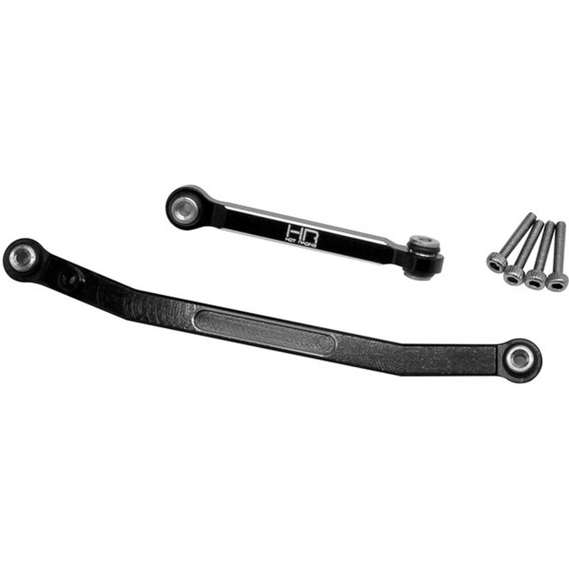 Black Aluminum Fix Link Steering Rod: SCX24