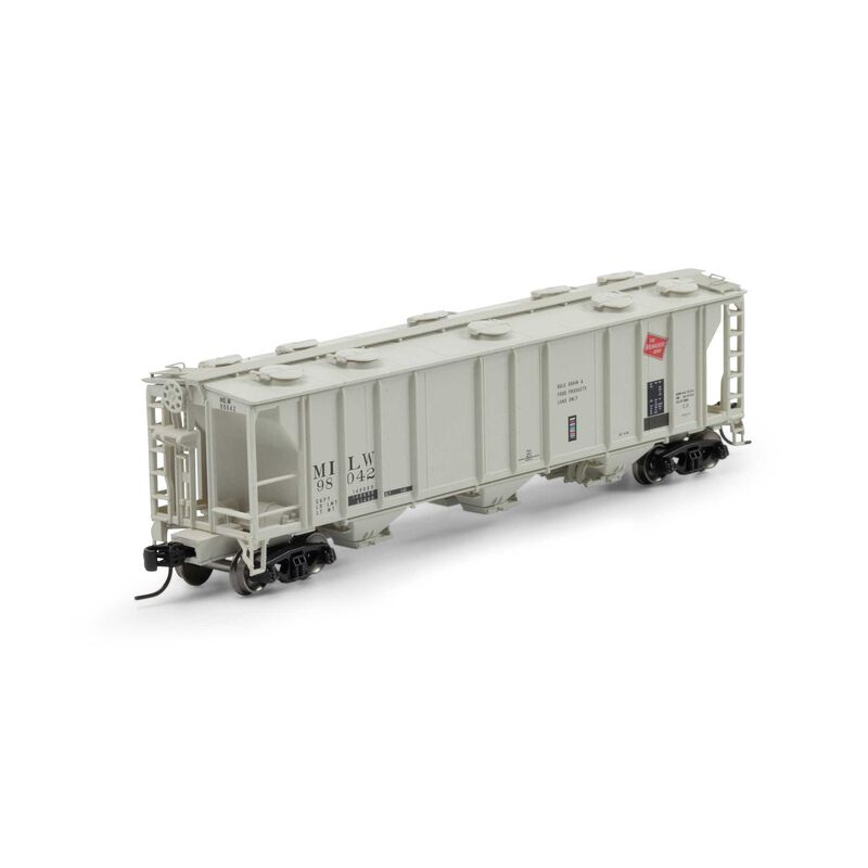 N PS-2 2893 3-Bay Covered Hopper, MILW Primed For Grime #98007