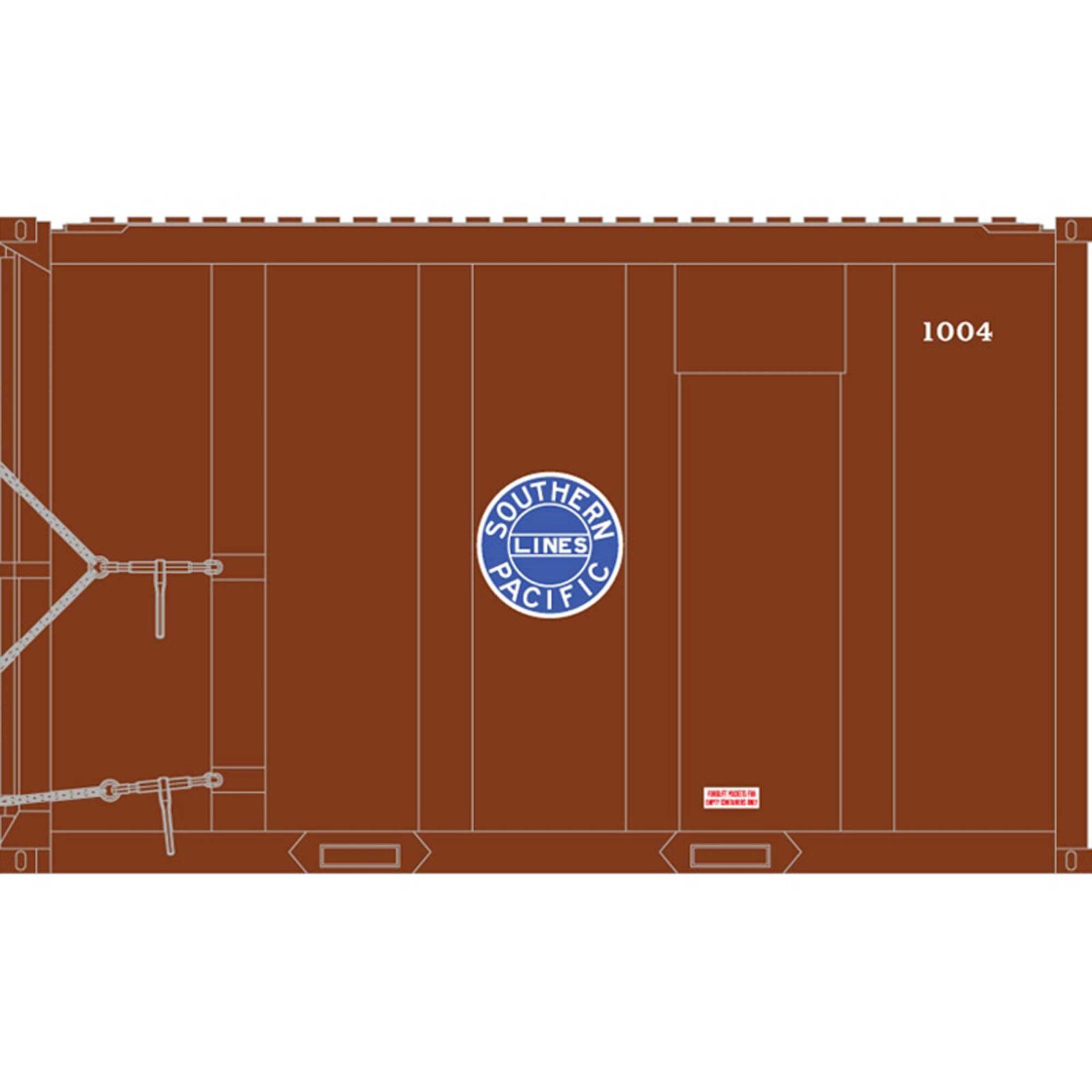 N 20' High Cube MSW Southern Pacific Set #2 (4)