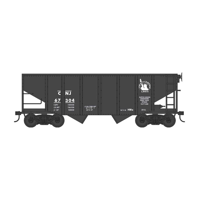 HO 55 Ton Fishbelly Hopper Central Railroad Of New Jersey Rd #67389