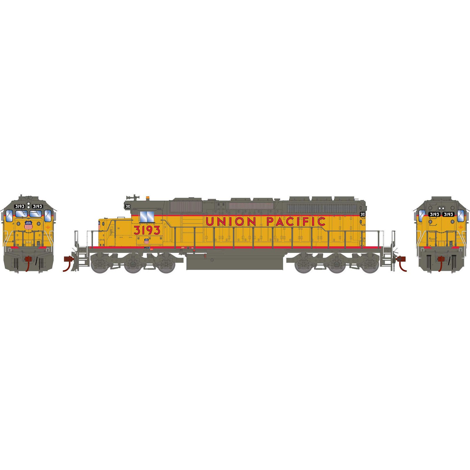 HO RTR SD40-2, UP #3193