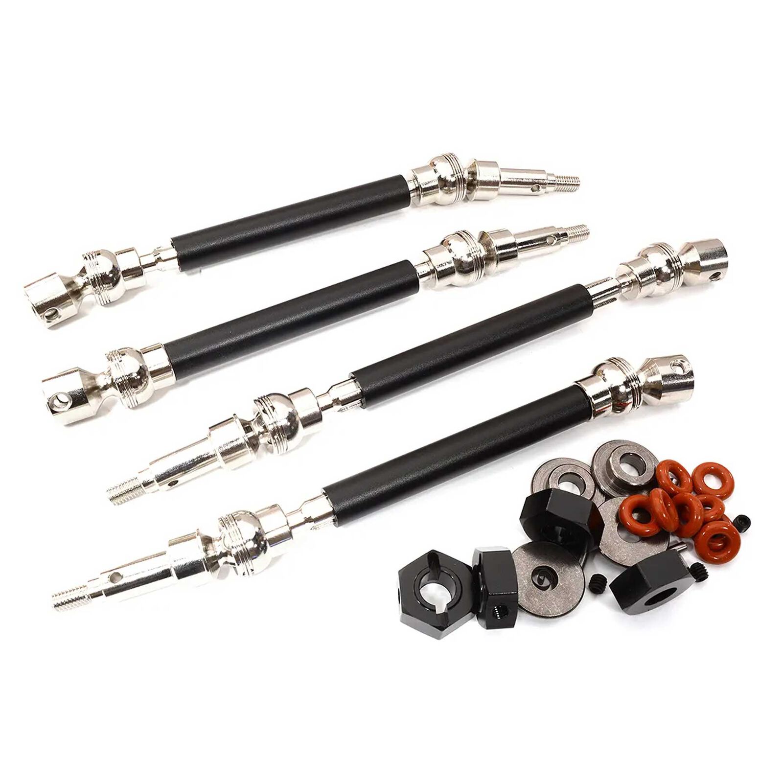Alloy Machined Universal Shafts (4) w/ 17mm Hex for ARRMA 1/10 Kraton V1 & Outcast V1