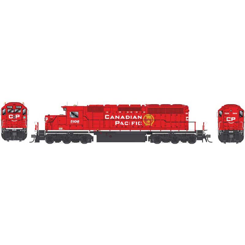 HO SD40 CPR Block Lettering SD40-3 #5106