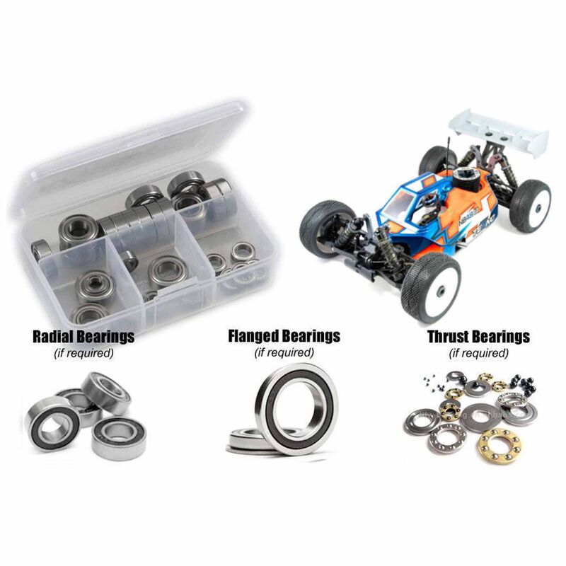 Rubber Shielded Bearing Kit, 1/8 Tekno NB48 2.2