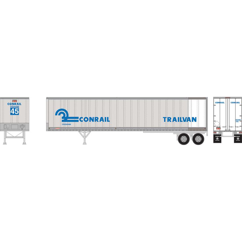 HO RTR 45' Fruehauf Trailer, CR/Trailvan #203490
