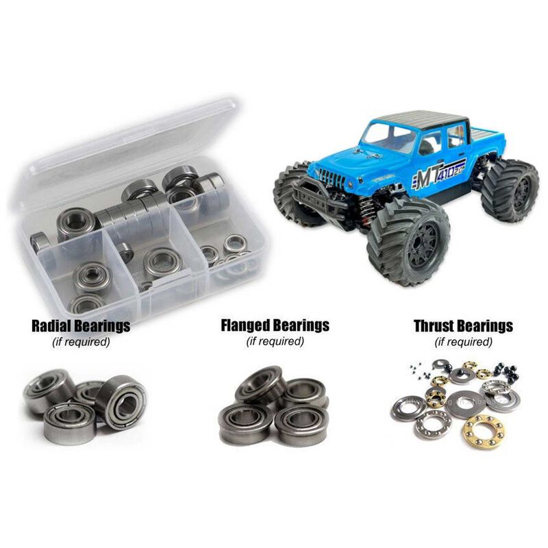 Metal Shielded Bearing Kit: 1/10 Tekno RC MT410 2.0
